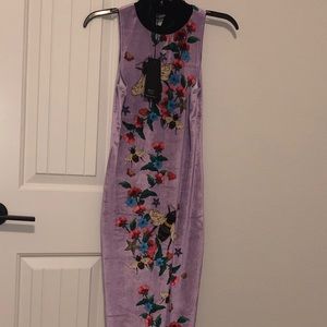 Jay did Landon purple velvet dress